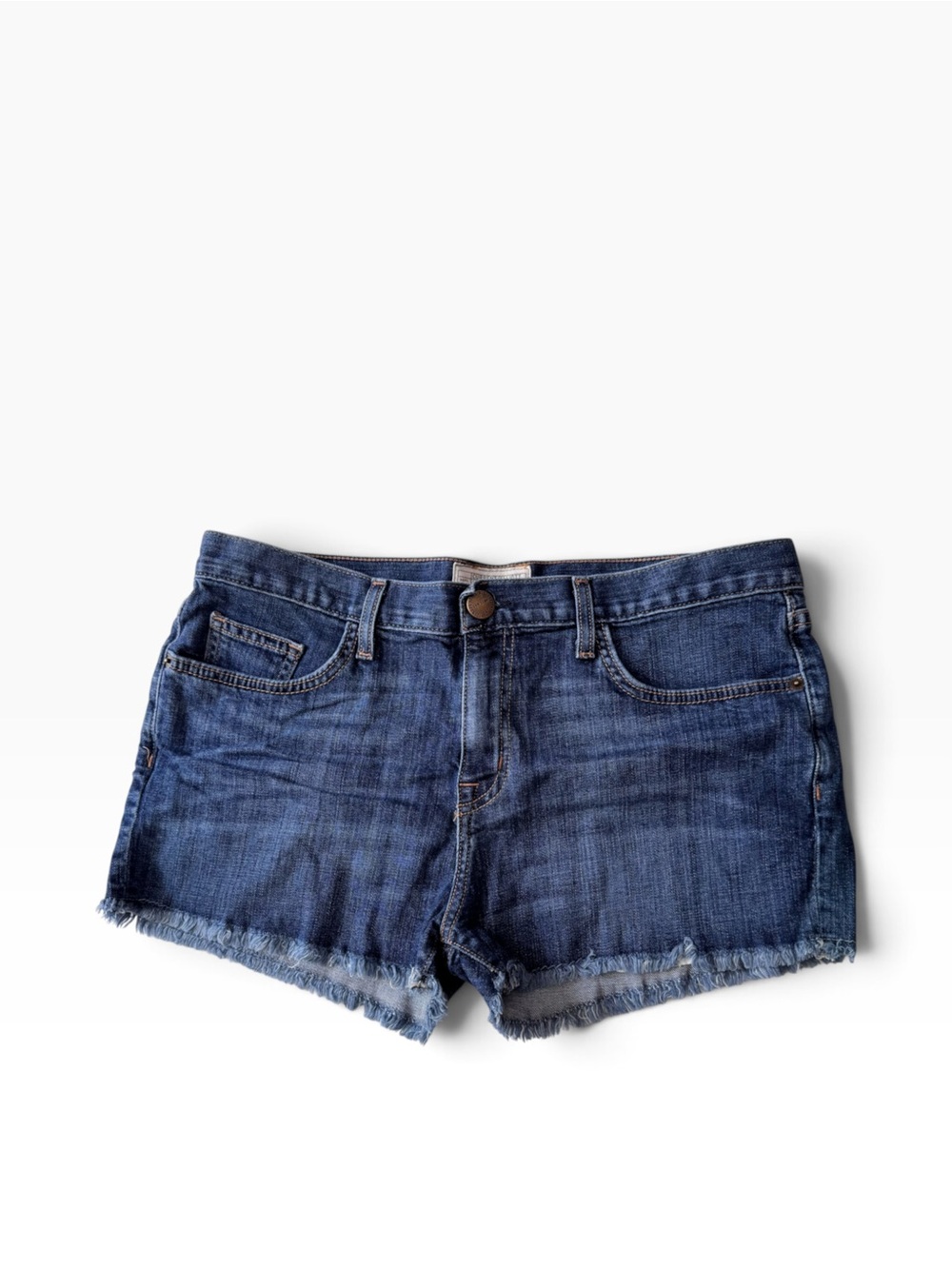 Current/Elliott The Boyfriend Short in Love High Rise Medium Wash Denim Shorts